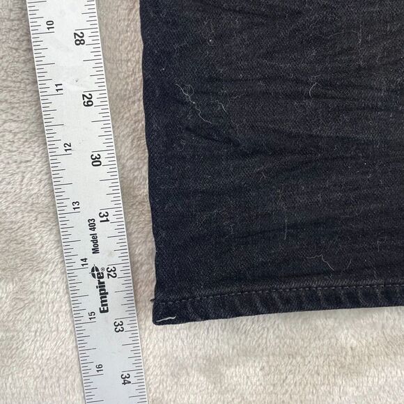 Purple Brand Jeans Men 34x33 P005 Black Slim Fit Button Fly Designer Stright Fit - Picture 13 of 15